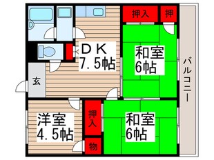 壱番館の物件間取画像